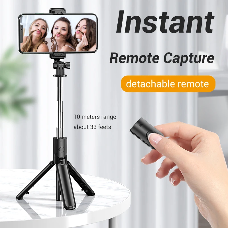 S03 Bluetooth Remote Выдвижной штатив для телефона Беспроводная палка селфи
