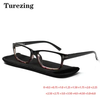 turezing 5 pack reading glasses men and women with rectangular frame spring hinge hd clear lens presbyopia optical eyeglasses