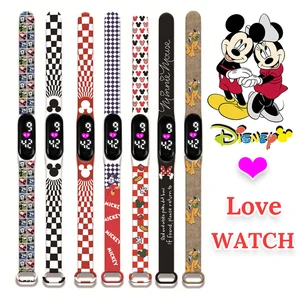 Disney Mickey Children Watches Girls Minnie Silicone Sport Wristband Bracelet Luxury Women Watch mon in USA (United States)