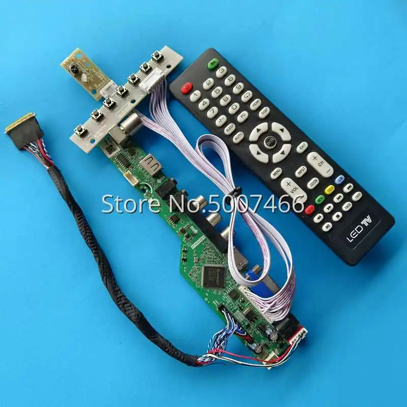 

Для B156XW03 V1 V2 плата контроллера ЖК-дисплея DIY Kit TV аналоговый сигнал LVDS 40 Pin Светодиодный дисплей 1366*768 15,6 "HDMI-совместимый VGA USB