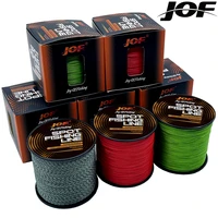 jof braided colorfast fishing line super strong x8 multifilament line 500m 300m pe line salt water fishing tackle 8 2 35 8kg