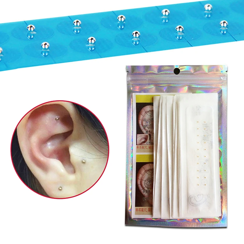 

100-200pcs Ear Care Seeds Acupuncture Auricular Disposable Ear Stickers Massage Therapy Needle Patch Auricular Auriculotherapy
