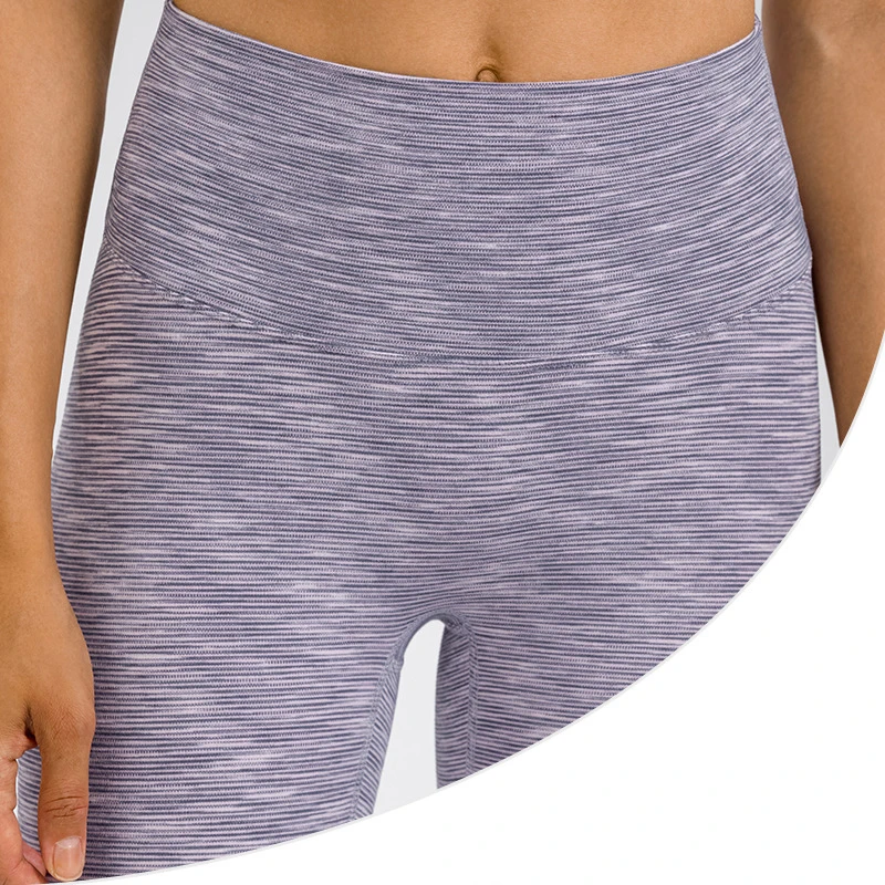 Lulu Leggings Women's Pants Yoga Gym Tennis Female Fitness Pants Seamless Leggings Sport Women Clothing Sportwear Stripe Tights