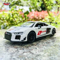 msz 132 audi r8 lms alloy car model kids toy car die casting with sound and light pull back function boy car gift collection