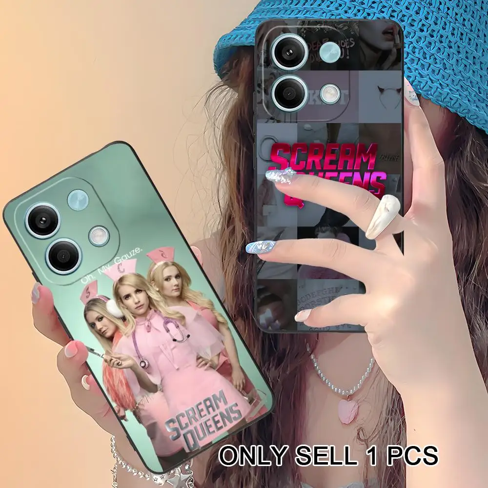 Фото Чехол для телефона Scream Queens для Xiaomi Redmi 15 14 13 12 A7 5 3 2 1 C Plus 4G 5G, мягкий противоударный чехол из ТПУ №2