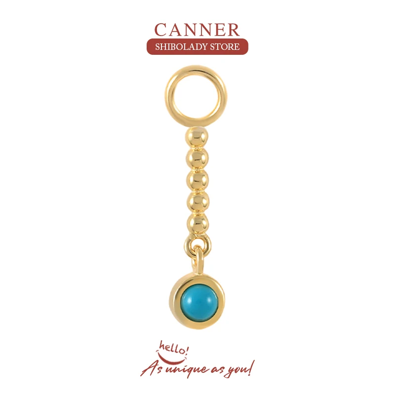 

CANNER 1 PC 100% Sterling Silver Fashion Earring For Women Pendant Zirconia Long Earrings Pierced Party Fine Jewelry 2023Trend