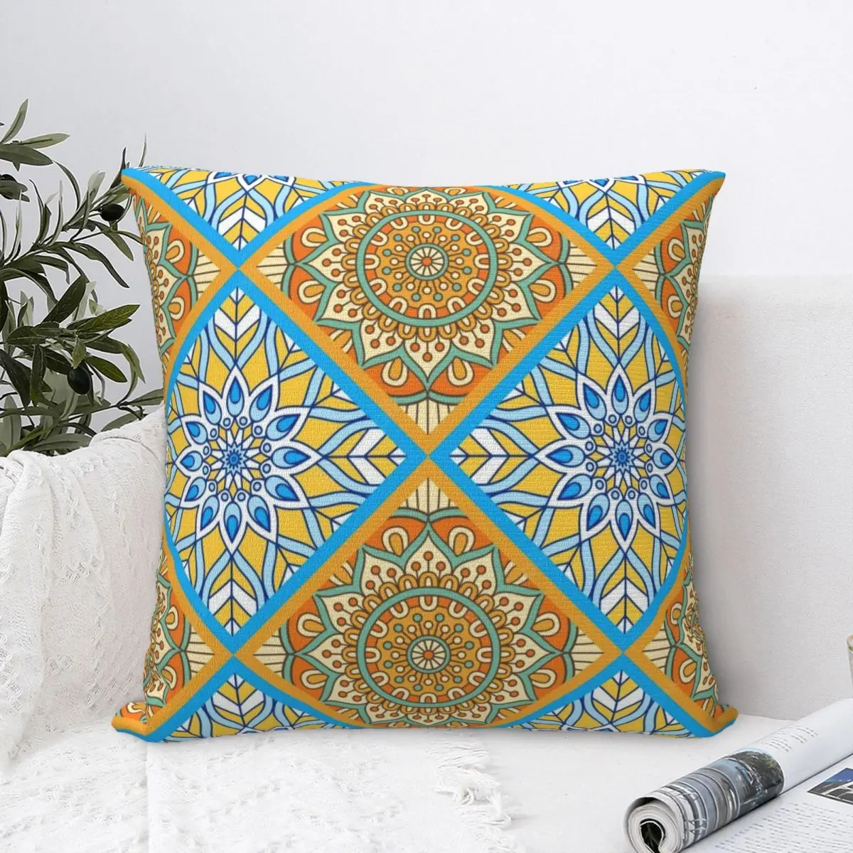 

Moroccan Style Case Modern Living Room Cushion Covers Decorative Pillows For Bed Removable And Washable Creative Art Abstraction