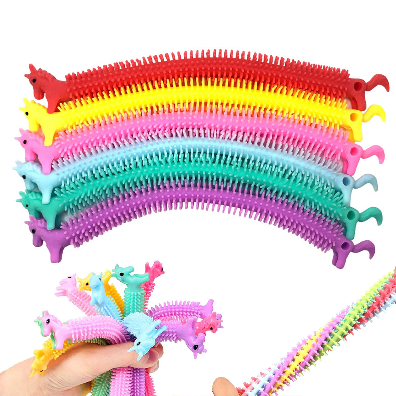 Эластичный шнурок 12 шт уникальные сенсорные фонарики СДВГ добавить OCD сжимаемая