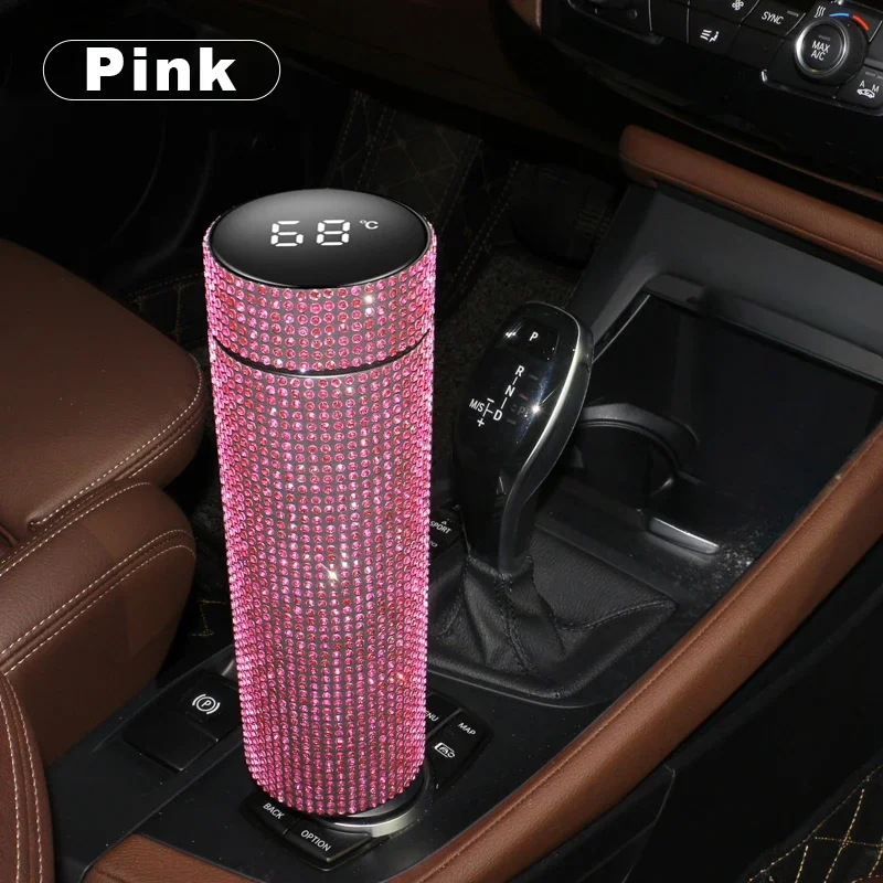 

Автомобильный термос, кружка из нержавеющей стали, чашка, дисплей температуры, термос, термостакан, изолированная бутылка для воды, автозапчасти