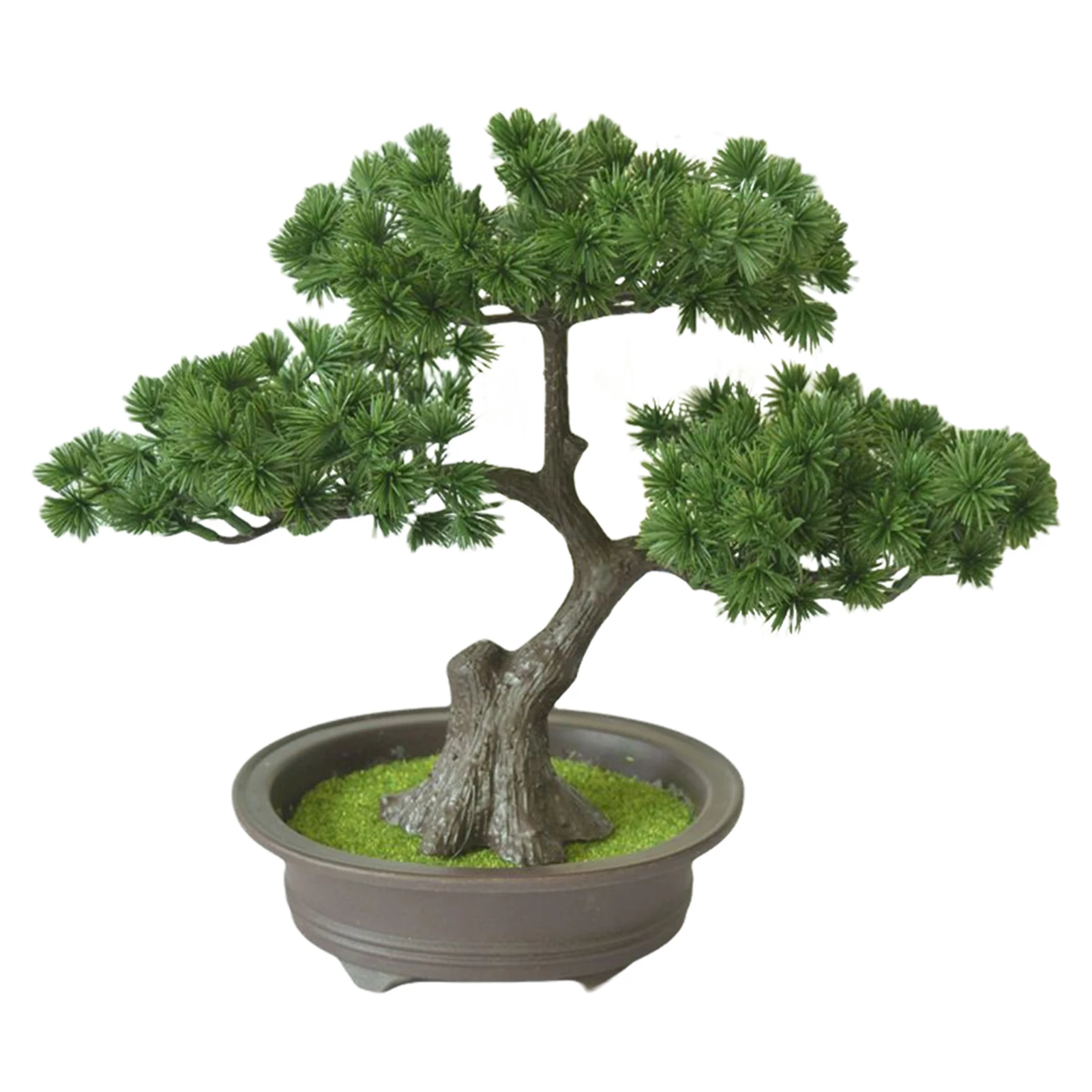 

Artificial Bonsai Tree Garden Welcoming Pine Gift Yard Office Easy Clean Art Home Decor Potted Desktop Display Simulation Plants