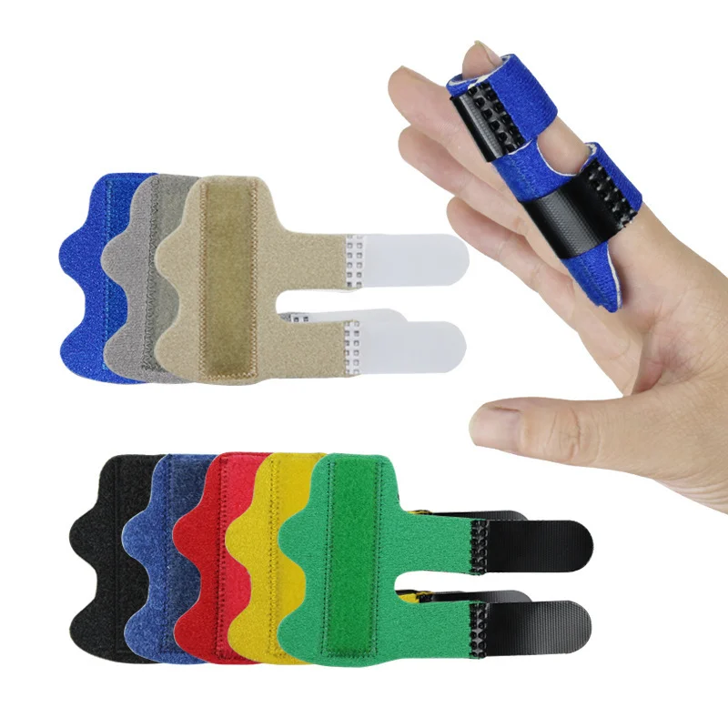 

1PC Finger Fixing Splint Straighten Brace Adjustable Finger Protectors Sleeves Pain Relief Trigger