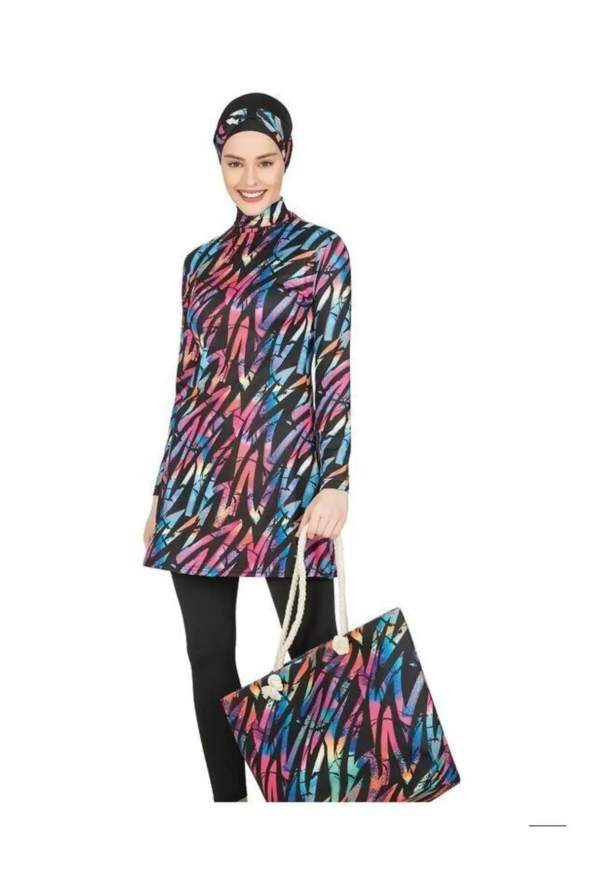 

Мусульманский купальник из Буркини, скромная летняя одежда, хиджаб, спортивный купальник, Мусульманский купальник с полным покрытием