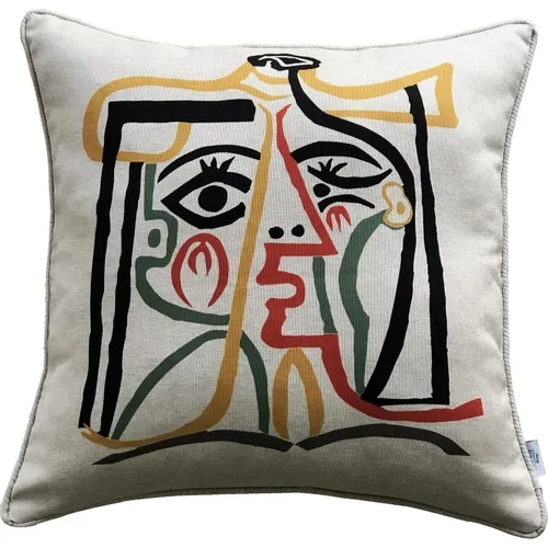 

Neoarte Design Linen Textured Picasso Style Design Pillow decorate Case