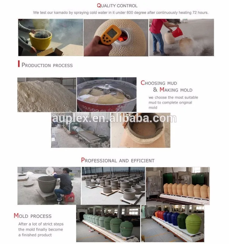 AUPLEX 15 16-дюймовый яичный гриль Komodo отдельно стоящий уличный стальной барбекю для