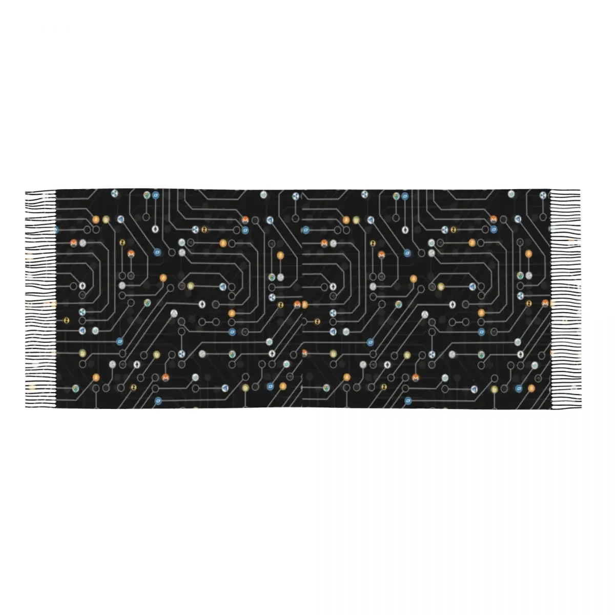 Цифровой символ криптовалюты Altcoin логотип блокнота шарф для женщин и мужчин