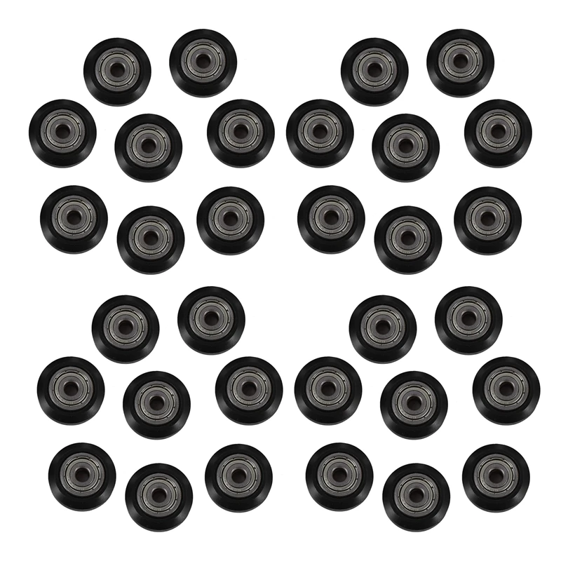 

80Pcs/Slot POM Plastic Wheel Pulleys Ball Bearings 625ZZ 3D Printer Parts Round Idler Gear Perlin Part V 3D Printer