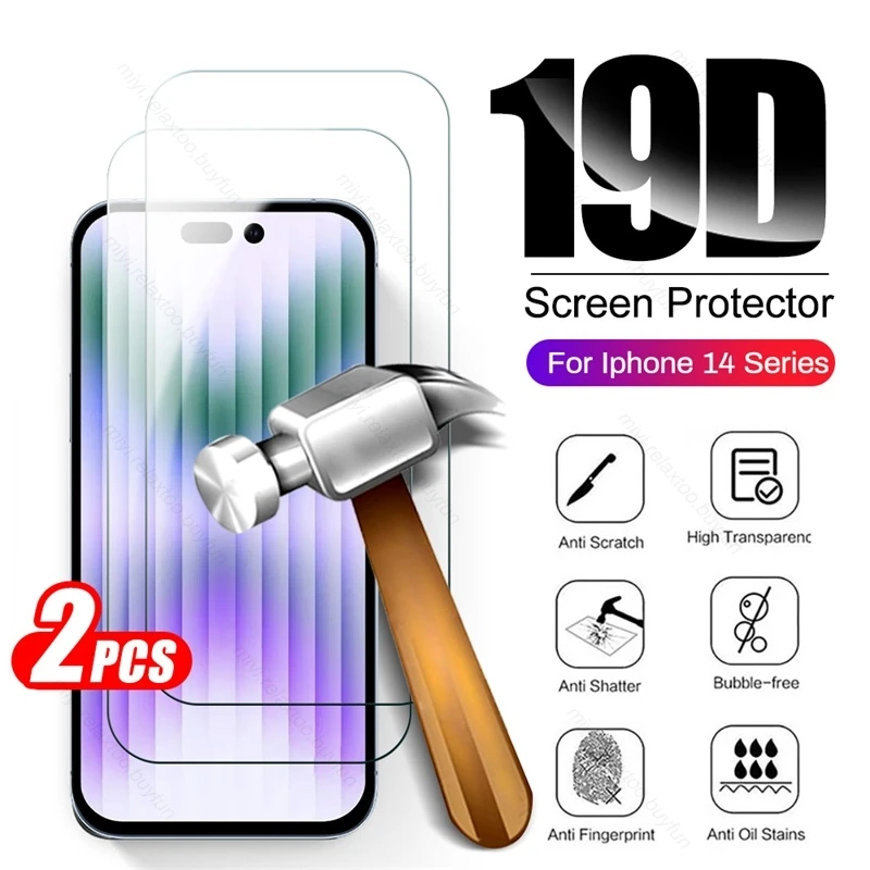 

2 шт. закаленное стекло для Iphone14 Iphone 14 Pro Max защитное стекло I Phone 14 Защитная Броня ProMax Защитная пленка для экрана HD Пленка чехол