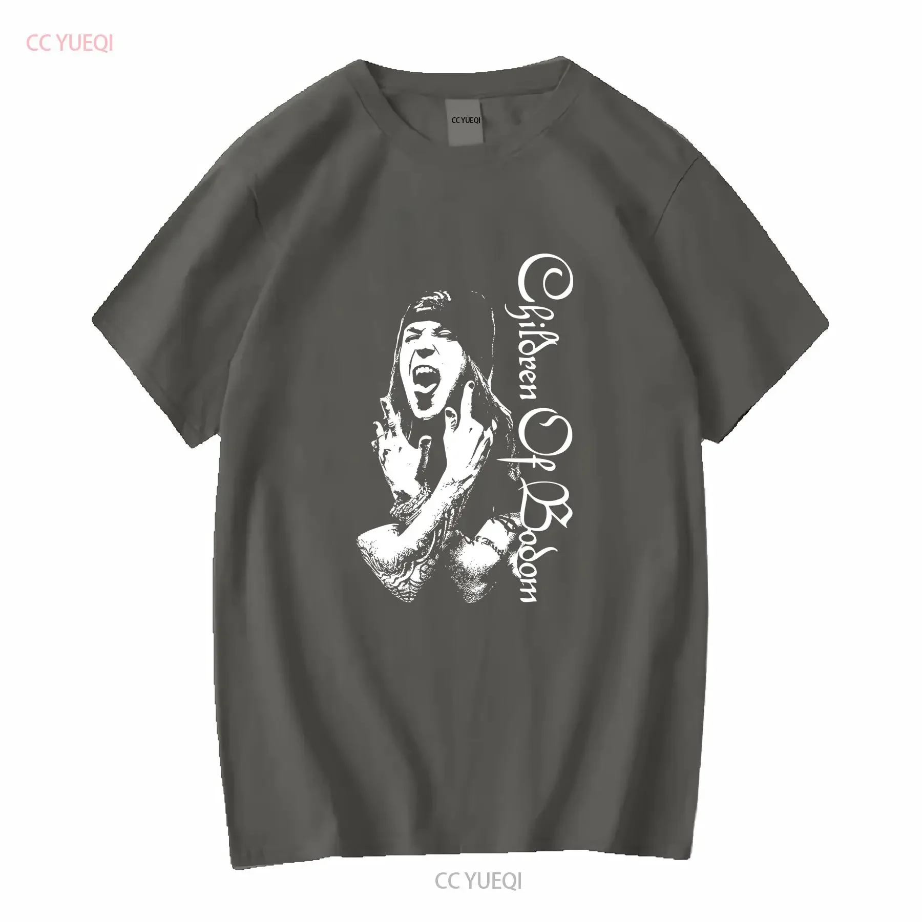 Фото Футболка Children of Bodom Alexi Laiho Black S 234XL AH018 с длинными или короткими рукавами, винтажная, дизайнерская, с эффектом потертости, эластичная. №3