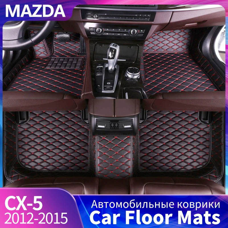 

3D Foot Pad For Mazda CX-5 CX5 Custom Floor Liner Fully Surrounded Mats Waterproof Non-Slip Carpet 2012 To 2015 Years