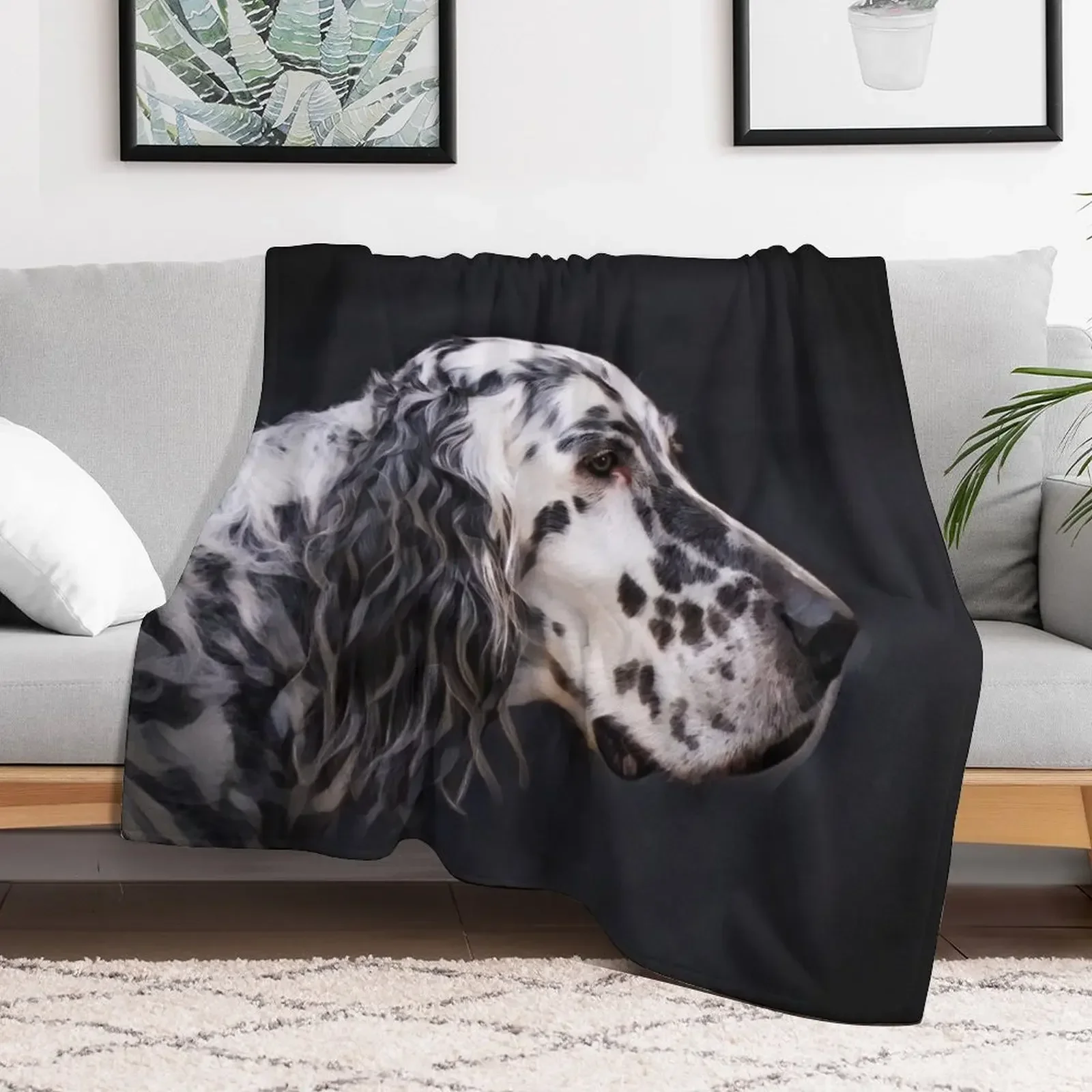 Английский Setter собака с дымчатыми глазами плед одеяло для младенцев теплые на