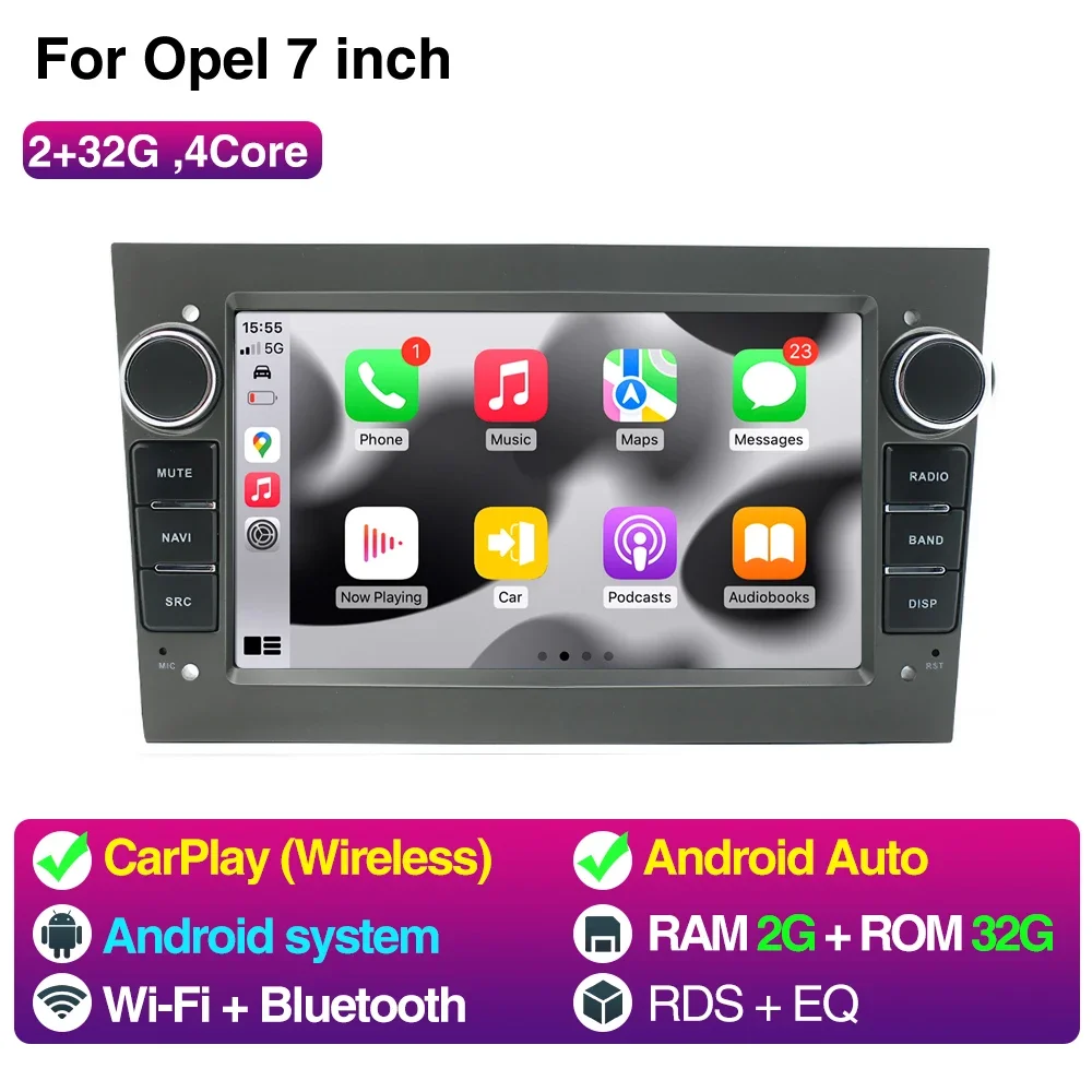 

Автомобильный радиоприемник мультимедиа для Opel Astra H J 2004 Vectra Vauxhall Antara Zafira Corsa C D Vivaro Meriva Veda Wireless CarPlay Android