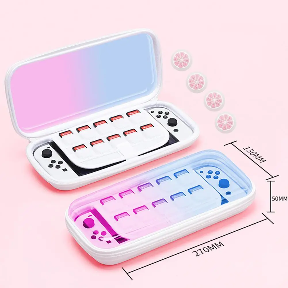

Portable Game Console Storage Bag Protective Sleeve Visible Transparent Hard Shell Case Box Compatible For Nintendo Switch Oled