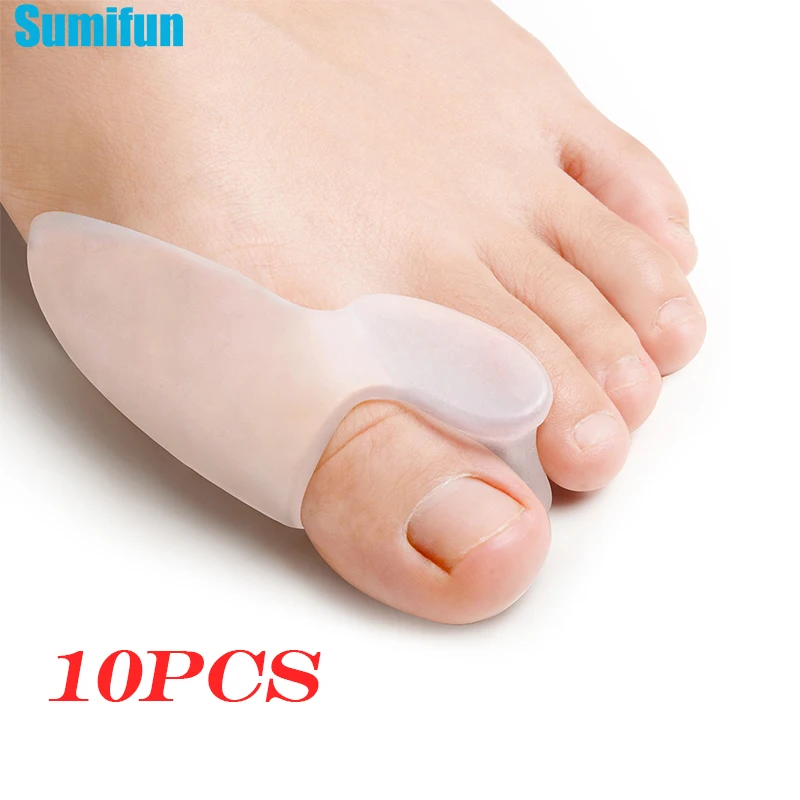 

10pcs Big Toes Separator Suitable Bunion Corrector Soft Gel Hallux Valgus Corrector Bone Ectropion Straightener Foot Care Tool