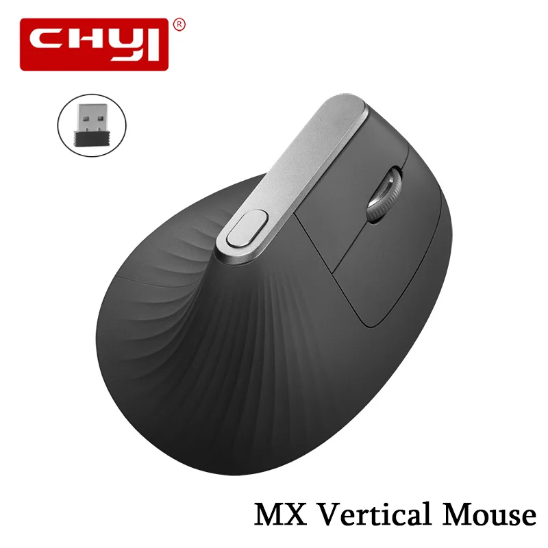 CHYI Wireless Vertical Mouse Ergonomic Office Computer Mouse Healthy Gaming USB Optical Mouse For Laptop PC Desktop Right Hand
