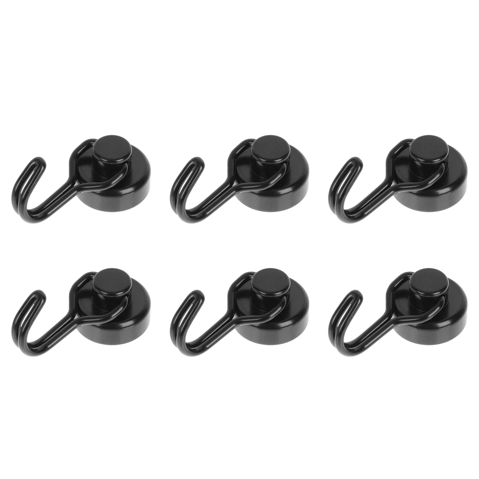 

6pcs Functional Door Hooks Hat Hanging Hooks Practical Kitchen Bathroom Hangers