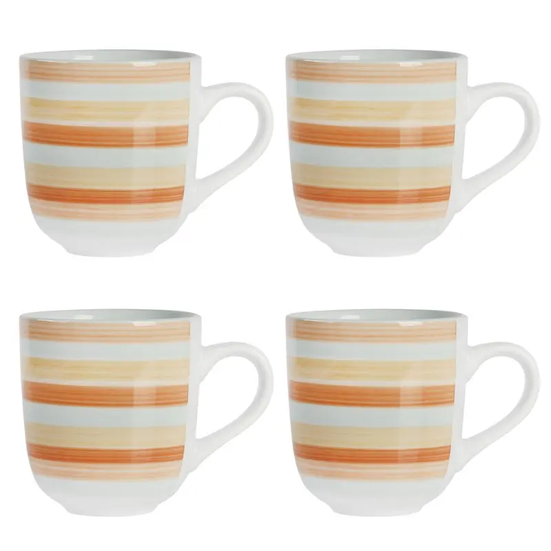 

Stripe 14-ounce Stoneware Mugs, Set of 4 by Miranda Lambert