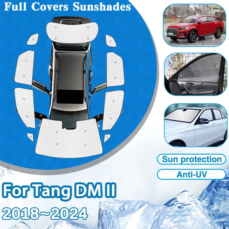 Автомобильный солнцезащитный козырек с защитой от УФ-лучей для BYD Tang DM II EV 2018 ~ 2024