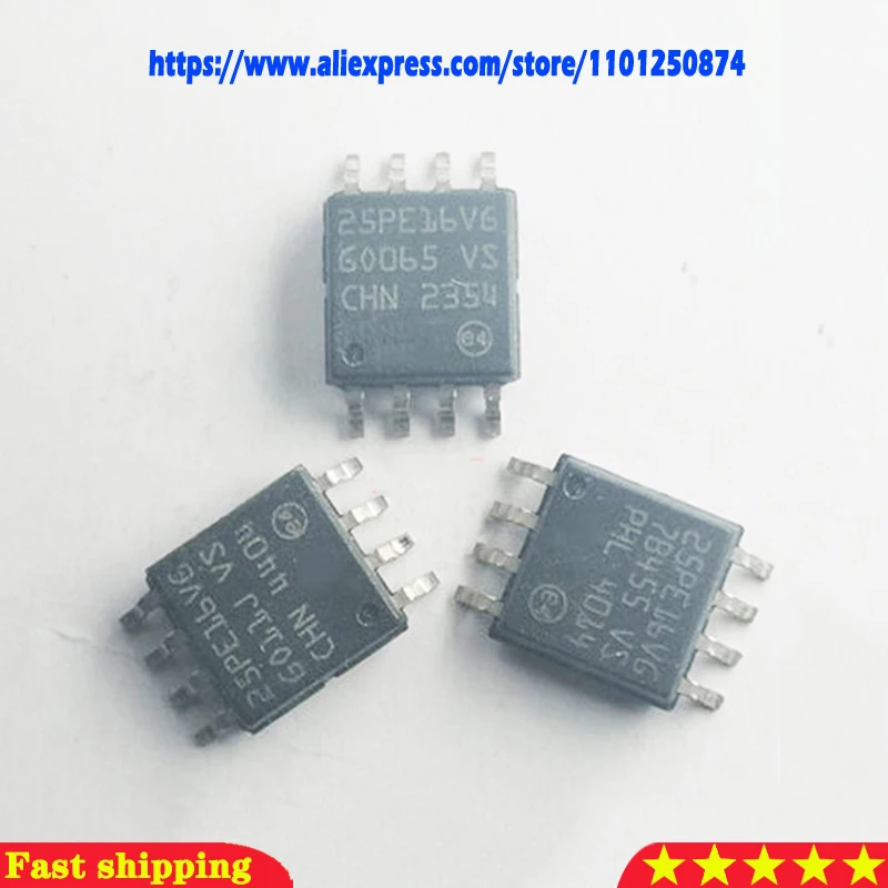 

5 шт./лот M25PE16 M25PE16-VMW6TG 25PE16VG лапками углублением SOP-8 в наличии