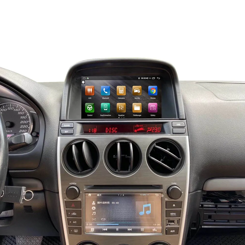 Для Mazda 6 2004-2015 Android Tesla Style Автомобильная аудиосистема GPS-навигация для автомобиля