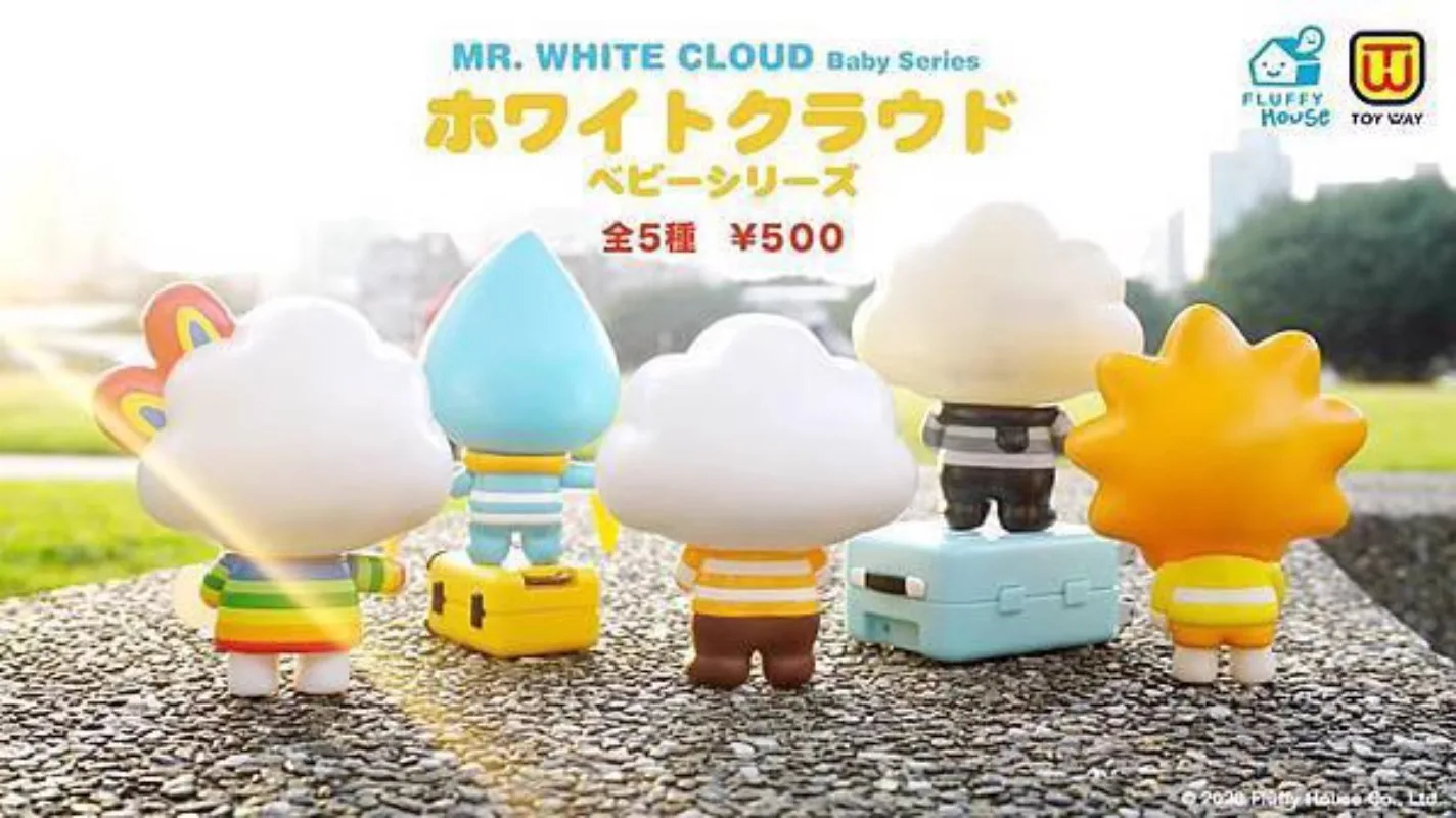 Оригинальные игрушки Gashapon симпатичная капсула аниме мистер белое облако капля