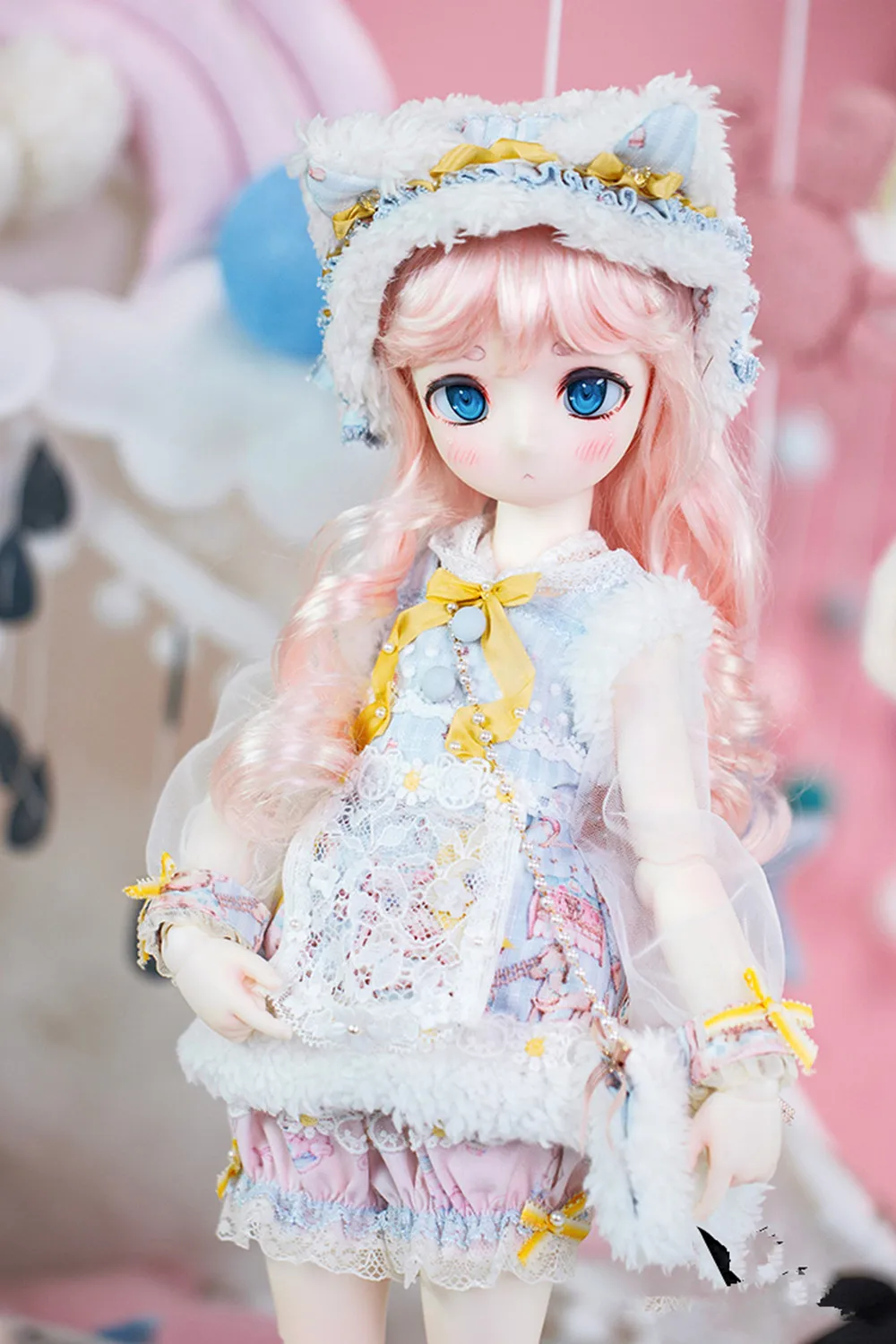 Новая игрушка из смолы премиум-класса кукла BJD/SD 1/4-точечная для девочек два юаня