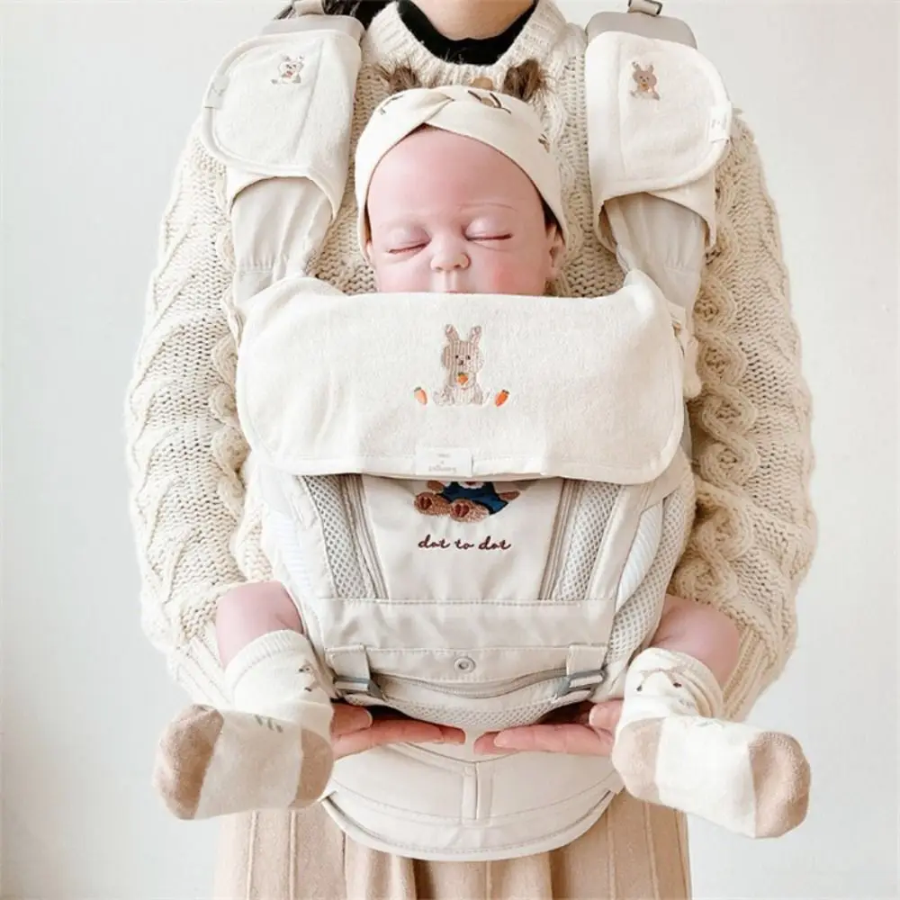 Детские нагрудники из хлопка с мультяшным рисунком