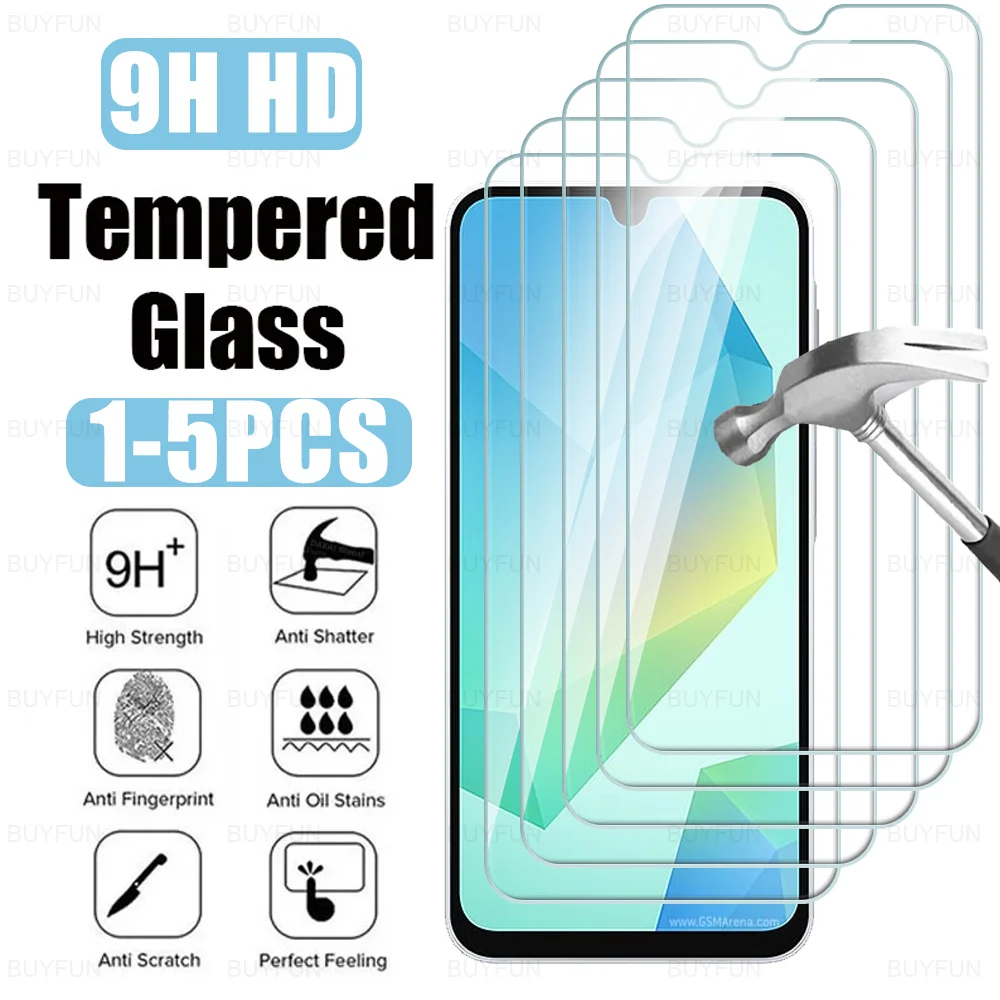 1-5 шт. HD закаленное стекло для Samsung Galaxy A16 5G Защитная пленка экрана 9H Прозрачная