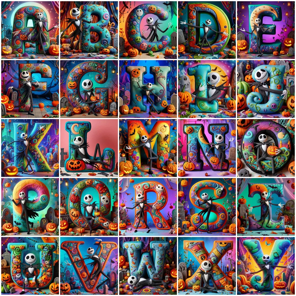 Набор Для Алмазной Живописи Disney Кошмар Перед Рождеством Полная Круглая Дрель