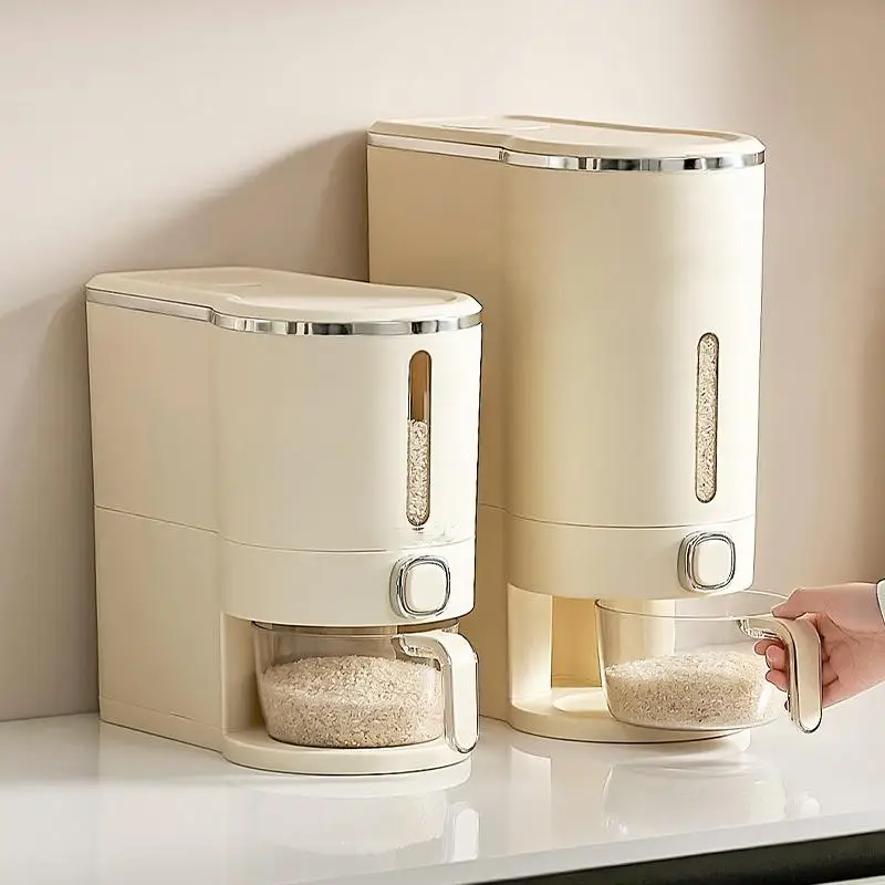 

Бытовая коробка для риса, прижимная коробка для риса с защитой от насекомых, влагостойкая многозернистая емкость для хранения риса, кухонная герметичная емкость для риса