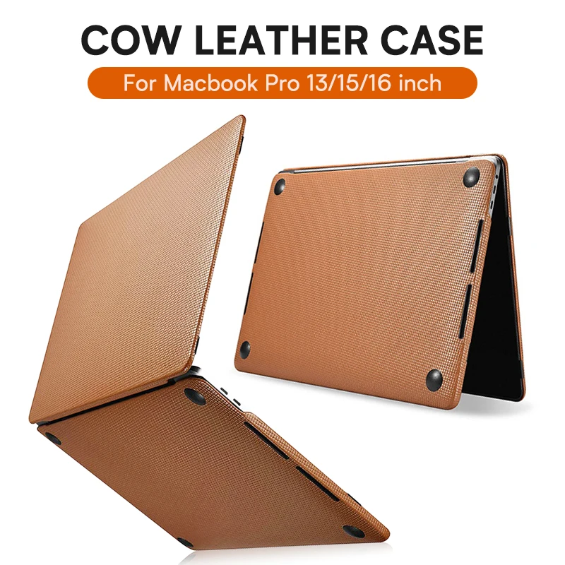 for Macbook Pro 13 Case 2020 A2338 A2289 A1708 A1706 A1989 Leather for Macbook Pro 15 16 A1707 A1990 A2141 Business Laptop Cove