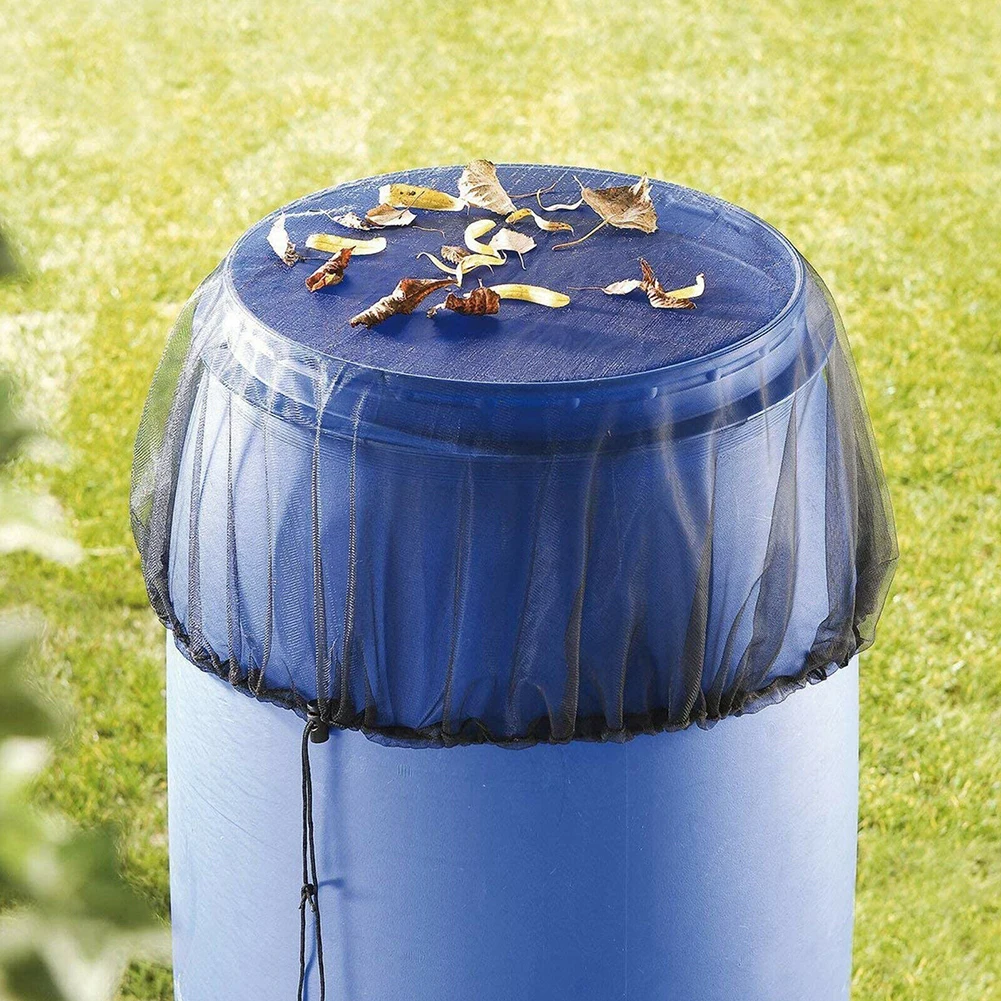 

Mesh Cover Netting For Rain Barrels Water Collection Buckets 60CM Rain Barrel Net Cord Rain Barrel Water Barrel Cover Protection