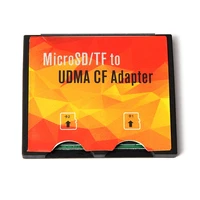 micro sd tf to cf card holder adapter micro sd dual tf to compact flash type i memory card reader converter for camera