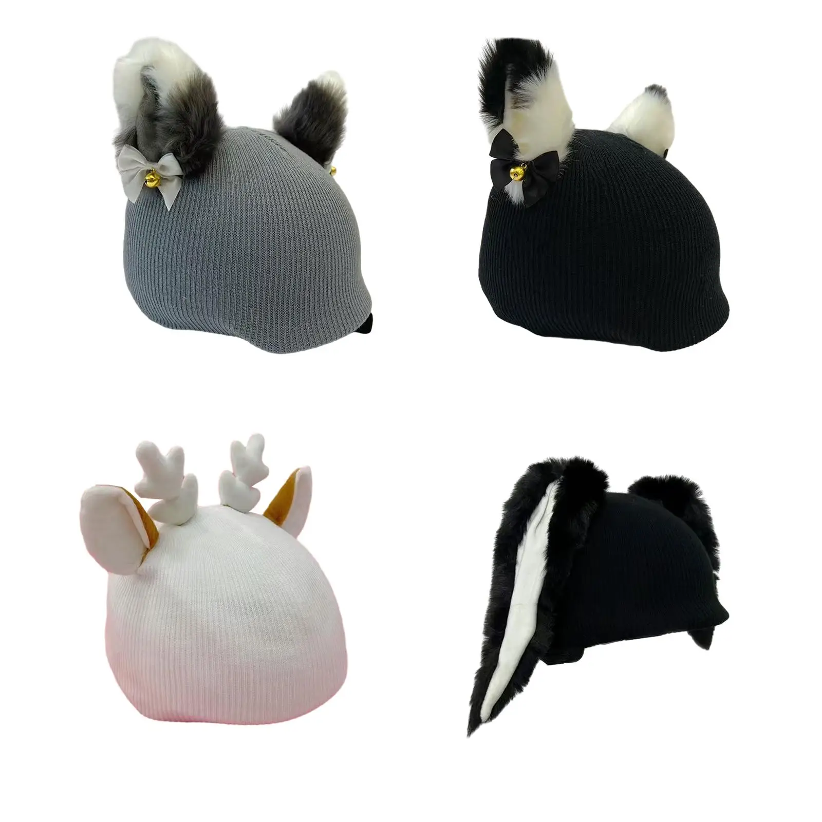 Вязаная шапка для лыжного шлема - забавный аксессуар занятий спортом на открытом