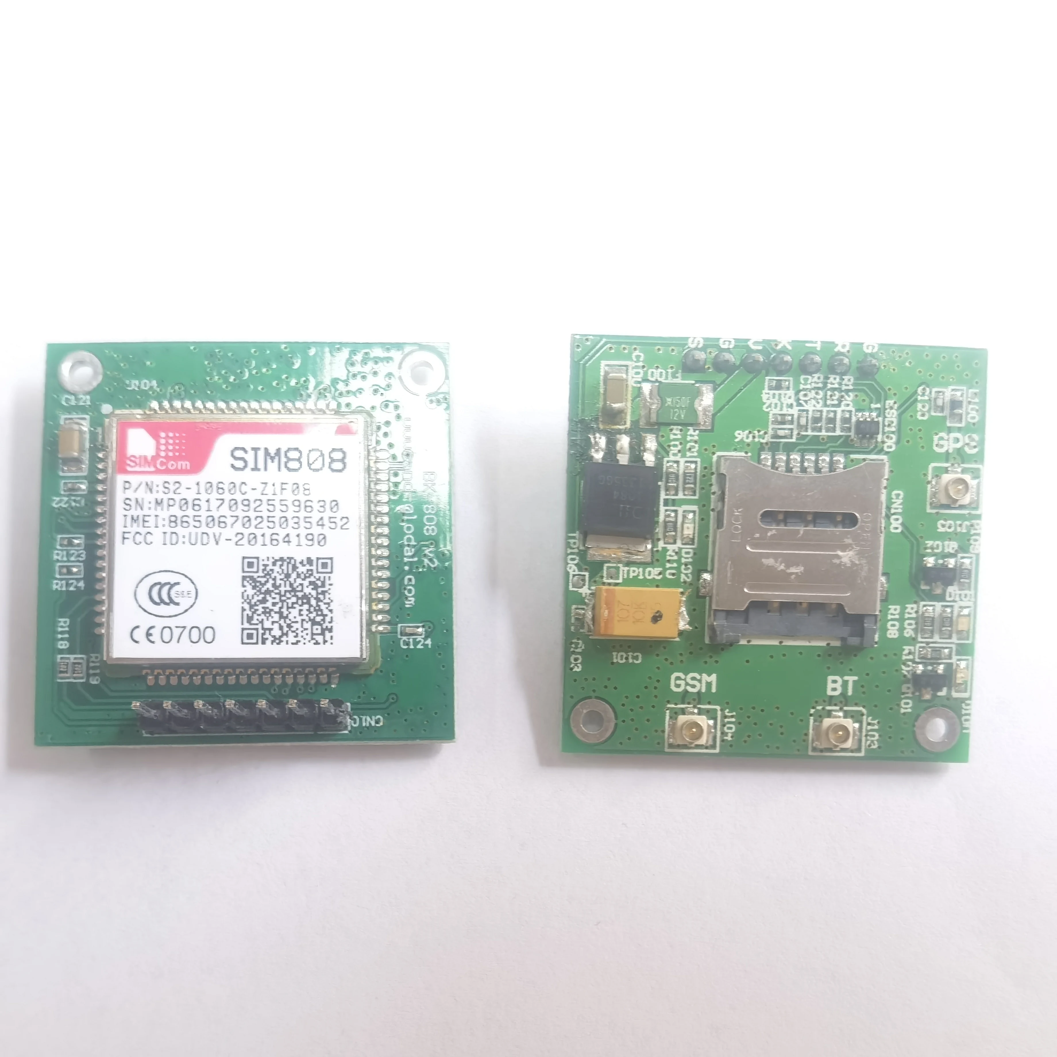 Бесплатная доставка GSM GPS SIM808 коммутационная плата, SIM808 основная плата, 2 в 1 четырехдиапазонный модуль GSMGPRS Встроенный GPS