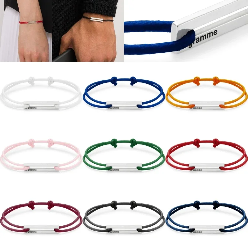 S925 Серебряный браслет для пары оригинальные ювелирные изделия 1:1 плетение