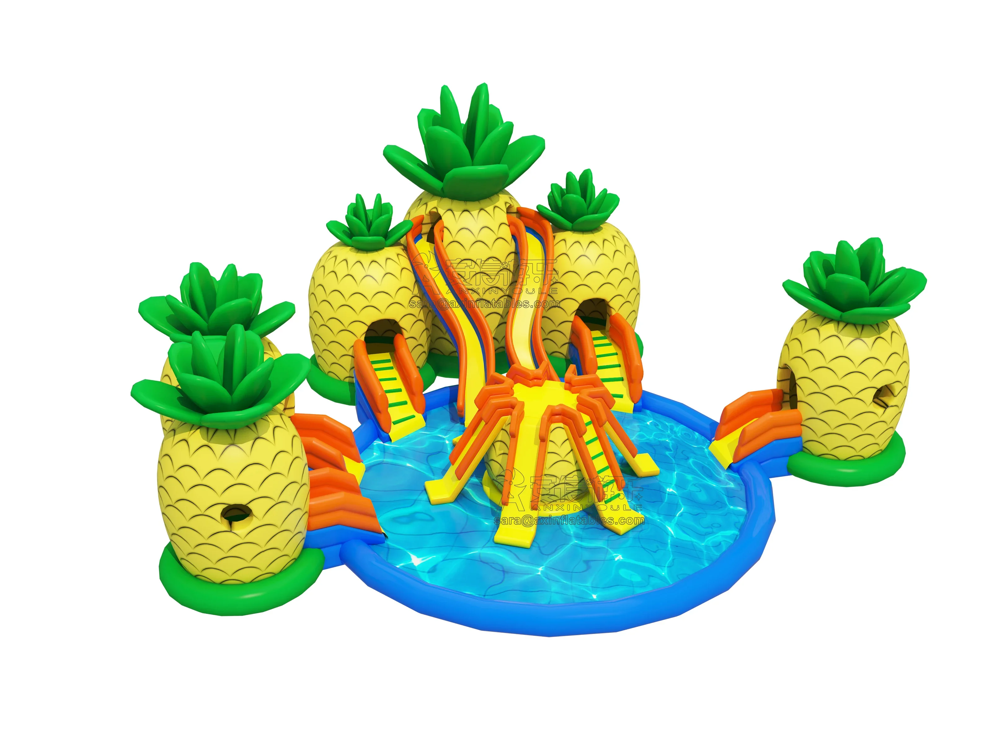 2023 новый дизайн коммерческий надувной наземный аквапарк для детей и взрослых