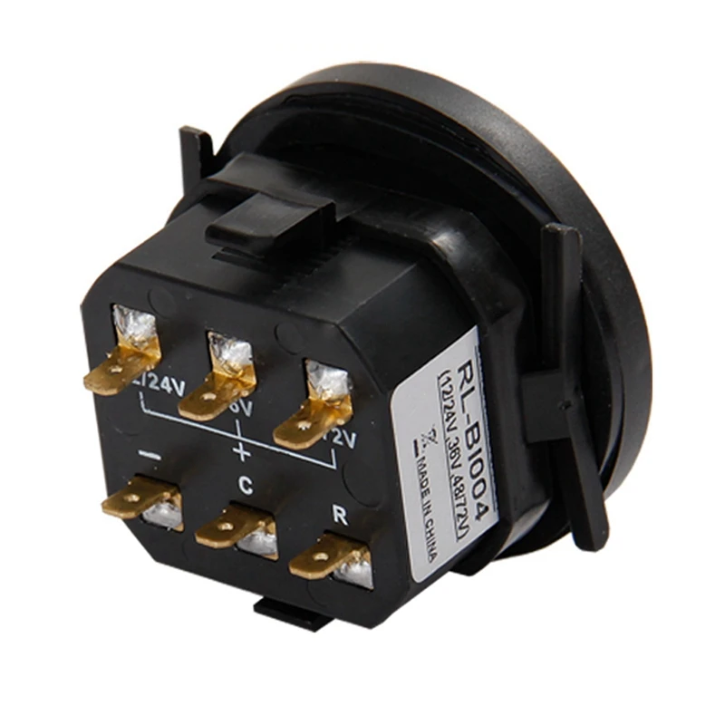 Круглый светодиодный индикатор заряда батареи погрузчик для лодки гольф-мобиля