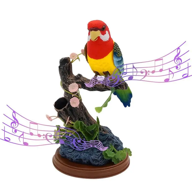 

Говорящий попугай, реалистичный пение и Рождество, попугай с голосовой активацией, индукционные игрушки для птиц, игрушки для попугаев, домашнее искусство