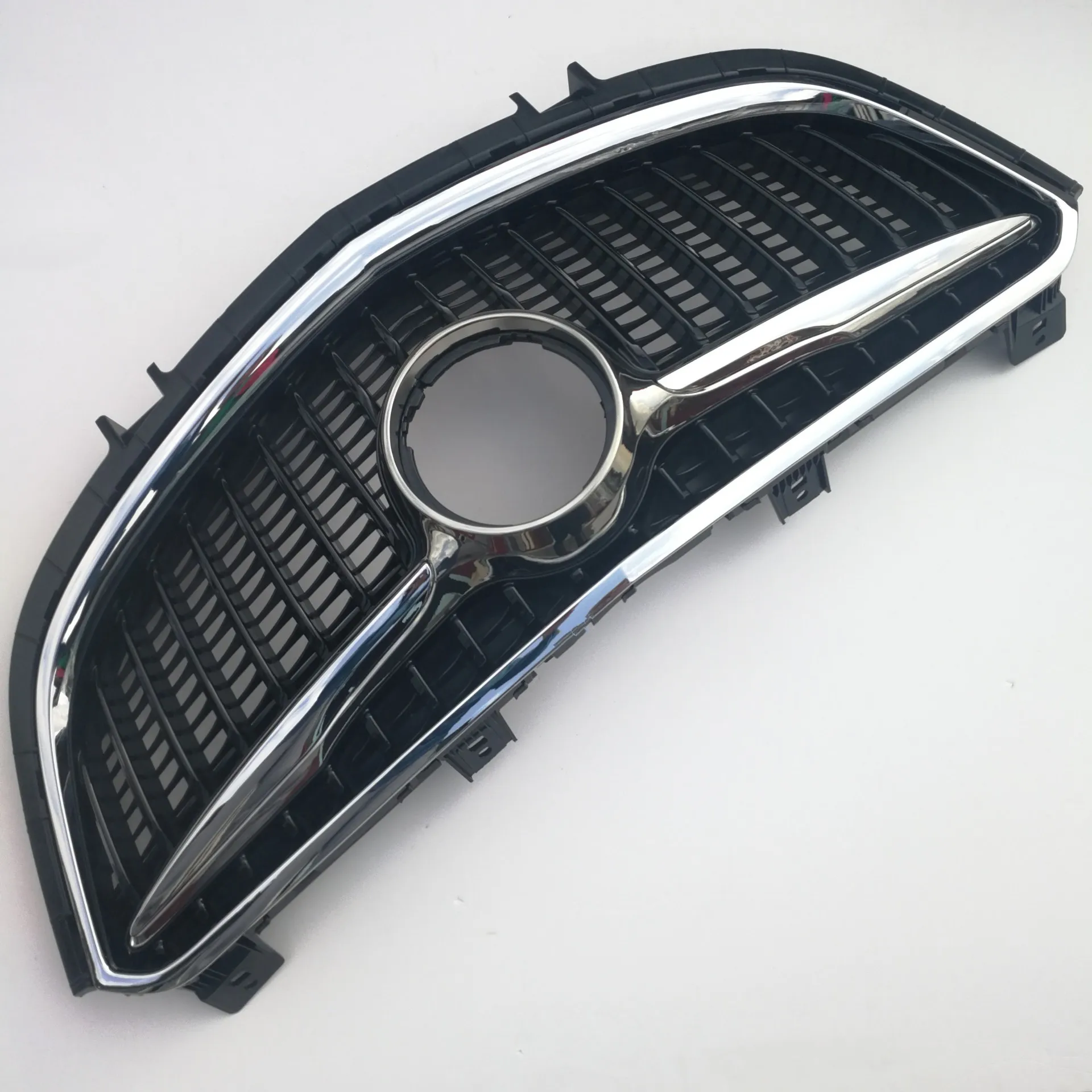 

Front Bumper Grill Mask Radiator Grille for Buick Envision 18 19 Carbon Fiber Net