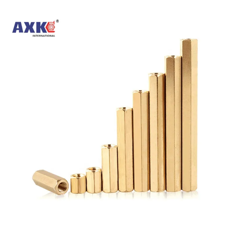 

10/50 шт. твердая латунная медь M2 M2.5 M3 M4 Шестигранная стойка Шестигранная M-F F-F «Папа-мама» для материнской платы печатной платы